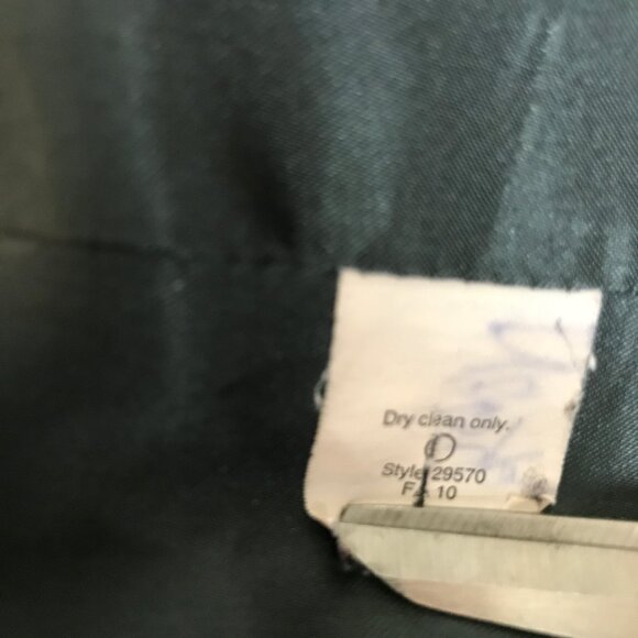 J. Crew Size 4 Black Peacoat Wool by Nello Gori Double Breasted 2 Pockets - Picture 8 of 13